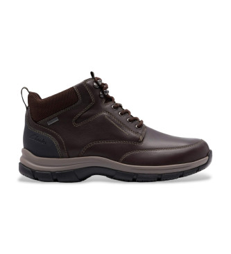 Clarks Botas de couro Spypath Hi GTX Castanho