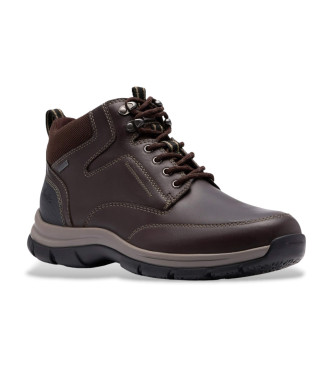 Clarks Botas de couro Spypath Hi GTX Castanho
