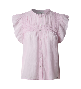 Pepe Jeans Blusa fluida Diallo cor-de-rosa