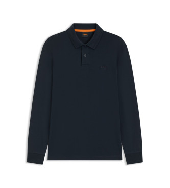 BOSS Polo Interlock marine