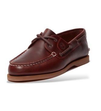 Timberland N�uticos de piel cl�sicos marr�n