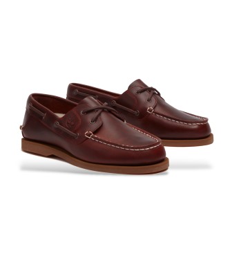 Timberland N�uticos de piel cl�sicos marr�n