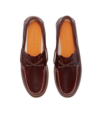Timberland N�uticos de piel cl�sicos marr�n