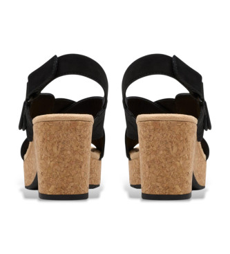 Clarks Sandales en cuir Nerisa West noir