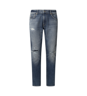 Pepe Jeans Cal�as de ganga c�nicas de corte azul vintage