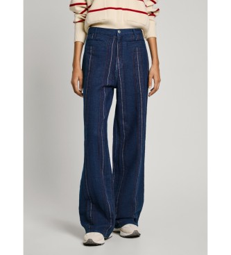 Pepe Jeans Dżinsy o luźnym kroju z niebieskim splotem