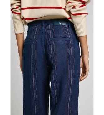 Pepe Jeans Dżinsy o luźnym kroju z niebieskim splotem