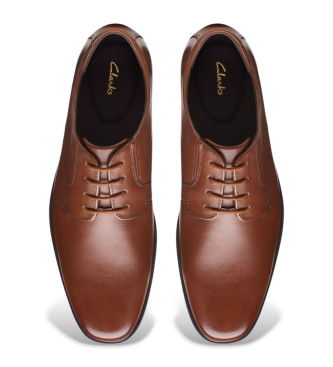 Clarks Howard Walk bruin leren schoenen