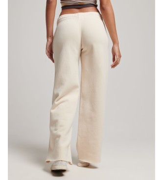 Superdry Straight joggers with off-white washed effect