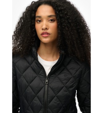 Superdry Diamond Quilt Fuji Lite Jas zwart