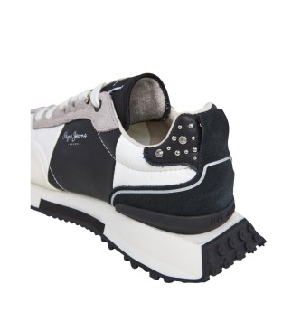 Pepe Jeans Sapatos Archer Court em pele cinzenta