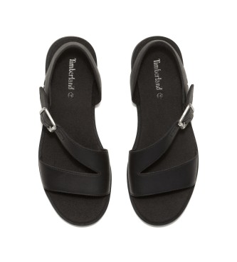 Timberland Calista Bay l�dersandaler med bakrem svart