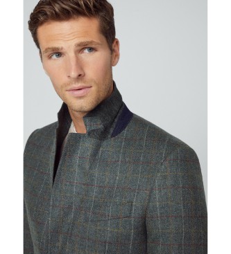 Hackett London Blazer Green Cash Tattersal
