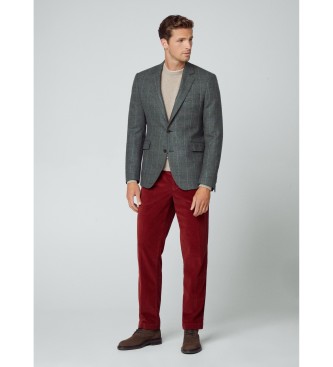 Hackett London Blazer Green Cash Tattersal