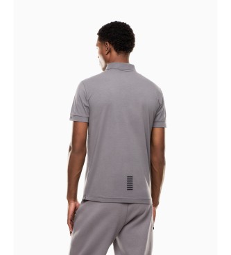 EA7 Core Identity grijs poloshirt