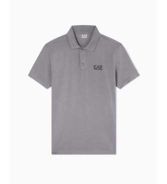 EA7 Core Identity grijs poloshirt