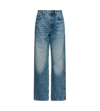 Superdry Blue wide leg jeans