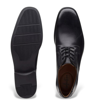 Clarks Zapatos de piel Tilden Plain negro