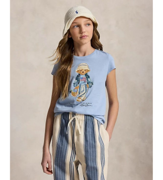 Polo Ralph Lauren Gebreid katoenen T-shirt en blauwe Bear Polo