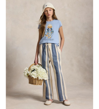 Polo Ralph Lauren Gebreid katoenen T-shirt en blauwe Bear Polo
