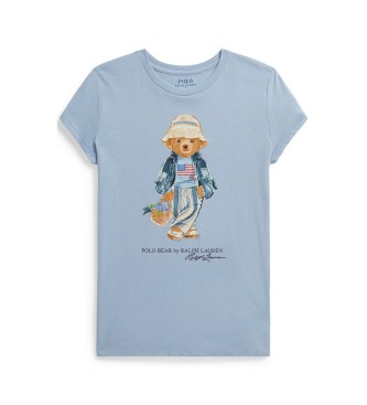 Polo Ralph Lauren Gebreid katoenen T-shirt en blauwe Bear Polo
