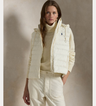 Polo Ralph Lauren Gilet pliable hydrofuge blanc crème