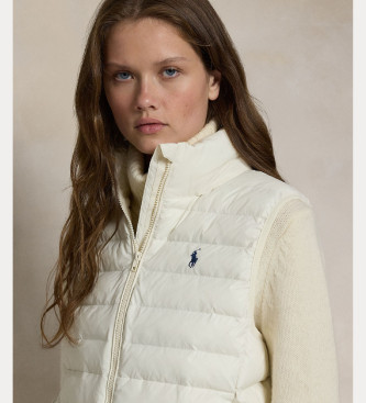 Polo Ralph Lauren Gilet pliable hydrofuge blanc crème