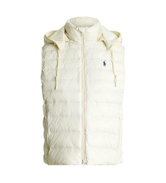 Polo Ralph Lauren Gilet pliable hydrofuge blanc crème