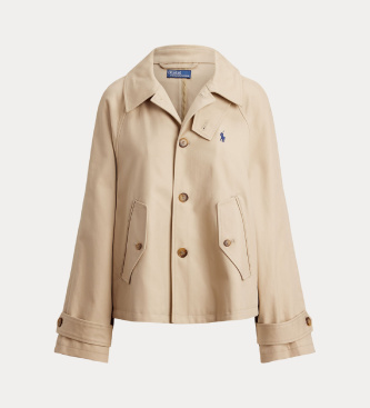 Polo Ralph Lauren Chaqueta de sarga de algodón beige