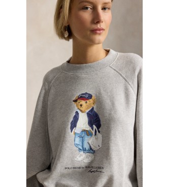 Polo Ralph Lauren Fleece sweatshirt met grijze ronde halslijn