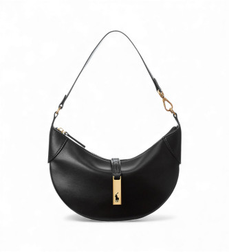 Polo Ralph Lauren Polo ID Mini Shoulder taske i sort læder