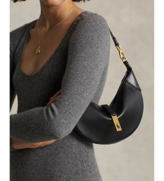 Polo Ralph Lauren Polo ID Mini Shoulder taske i sort læder