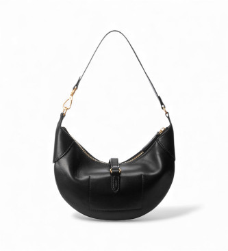 Polo Ralph Lauren Polo ID Mini Shoulder taske i sort læder