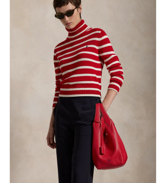 Polo Ralph Lauren Polo Play Tragetasche aus rotem Leder
