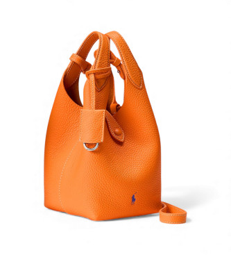Polo Ralph Lauren Borsa tote e a tracolla Polo Play in pelle arancione