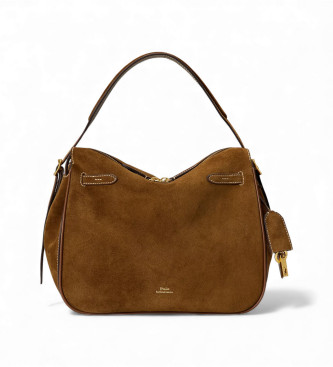 Polo Ralph Lauren Brun ruskind Polo ID Satchel taske