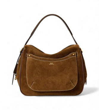 Polo Ralph Lauren Brun ruskind Polo ID Satchel taske