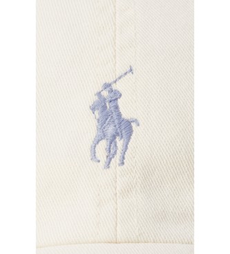 Polo Ralph Lauren Kultowa biała bawełniana czapka chino z białej bawełny