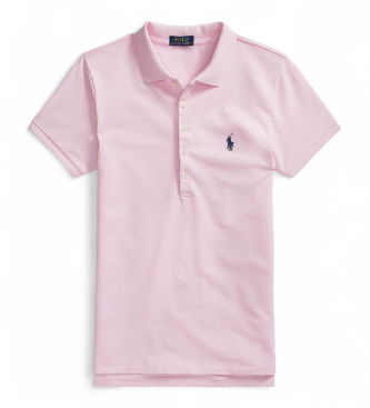 Polo Ralph Lauren Elastyczna koszulka polo Slim Fit różowa