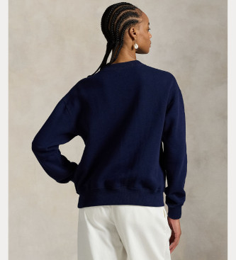 Polo Ralph Lauren Felpa girocollo in pile blu navy