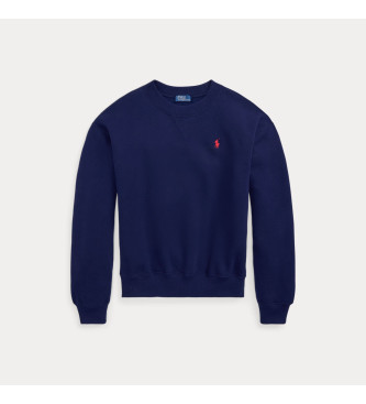 Polo Ralph Lauren Felpa girocollo in pile blu navy