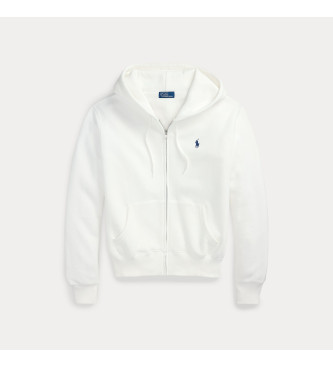 Polo Ralph Lauren Sweat-shirt zippé en polaire blanc