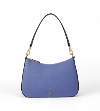 Lauren Ralph Lauren Mittlere Danni-Tasche aus blauem, gekreuztem Leder