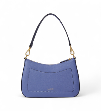Lauren Ralph Lauren Mittlere Danni-Tasche aus blauem, gekreuztem Leder