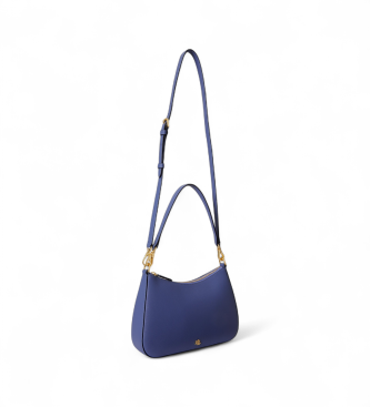 Lauren Ralph Lauren Mittlere Danni-Tasche aus blauem, gekreuztem Leder