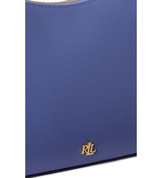 Lauren Ralph Lauren Mittlere Danni-Tasche aus blauem, gekreuztem Leder