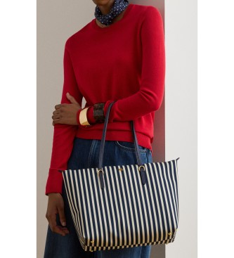 Lauren Ralph Lauren Bolso tote Keaton mediano de nailon marino