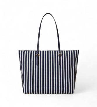 Lauren Ralph Lauren Bolso tote Keaton mediano de nailon marino