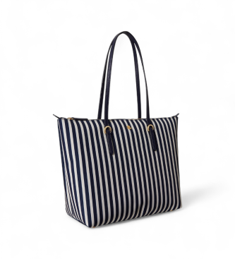 Lauren Ralph Lauren Bolso tote Keaton mediano de nailon marino
