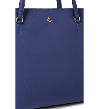 Lauren Ralph Lauren Bolso tote Karly mediano de piel cruzada azul